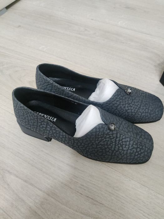 Туфли осенние серые