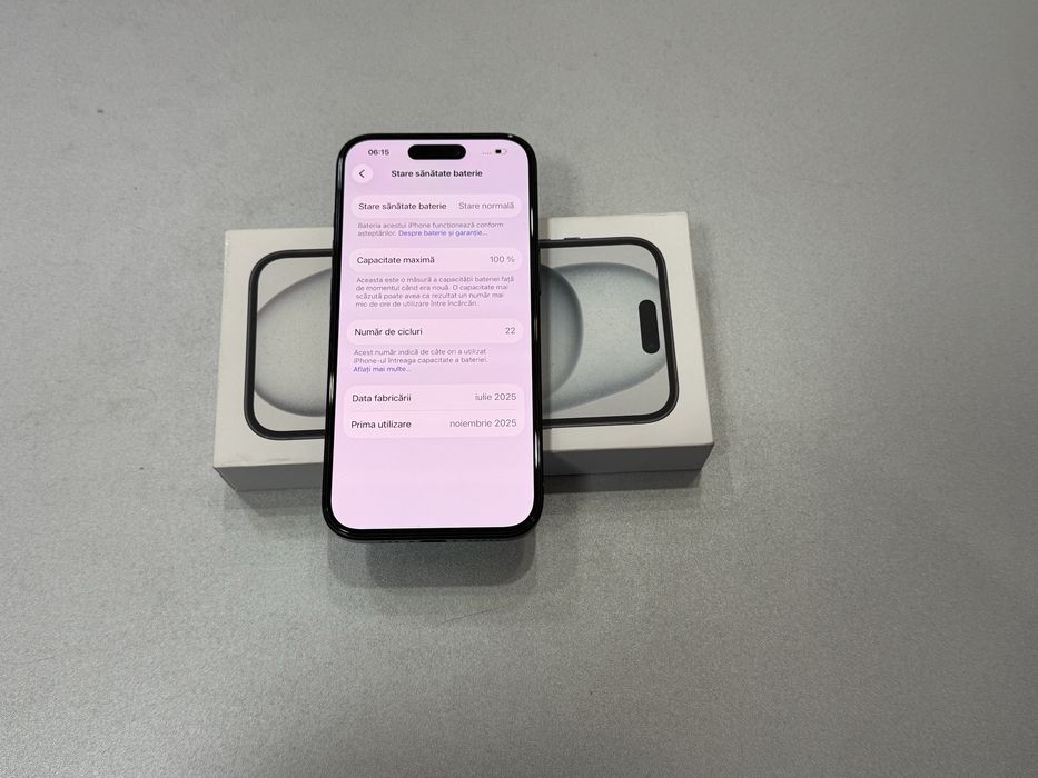Iphone 15, 128 gb, Black, la cutie