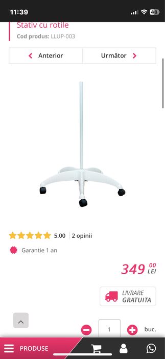 Electroderm Alveola si Lampa Led cu picior