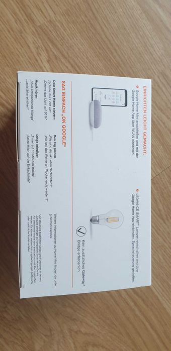 Нов Google Home mini + Ledvance filament смарт комплект