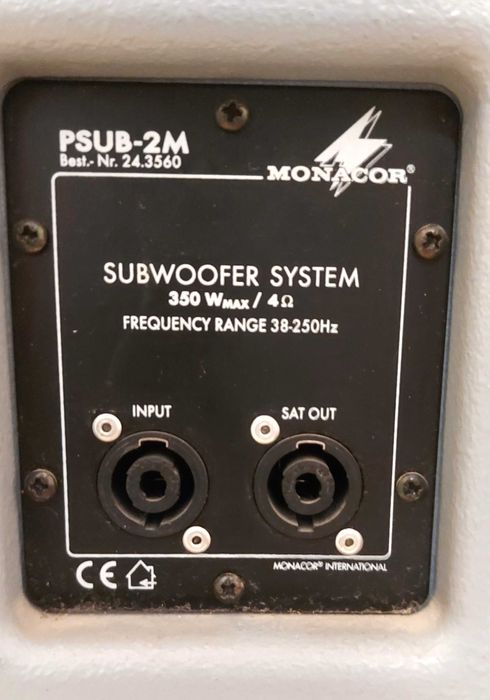 Boxe basi pasivi Monacor PSUB 2M 12" ( toli )