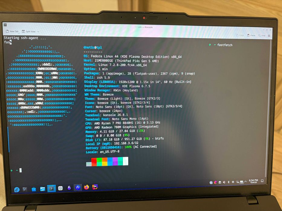 Laptop Thinkpad P14s Gen 5 (32GB, 1TB, Ryzen 7 Pro 16 Nuclee, Portabil 1.61kg)