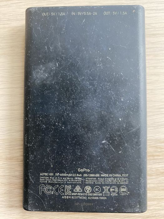 Преносима Батерия Gopro 6000 mAh / Micro USB към USB