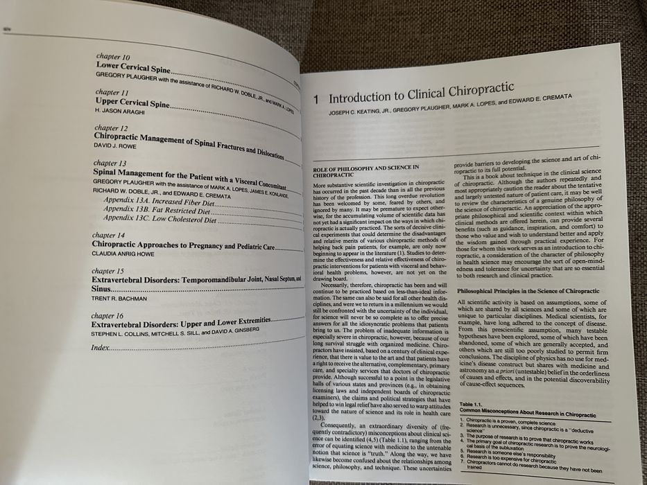 Vând chiropractică clinică și metodologie