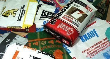 Kafel Kley uchun qog'oz qop;  Кафел клей учун когоз коп