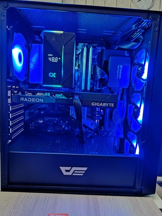 Геймърски компютър Ryzen 7 3700X / RX 6600 8GB / 16GB RAM – Перфектен за 1080p!