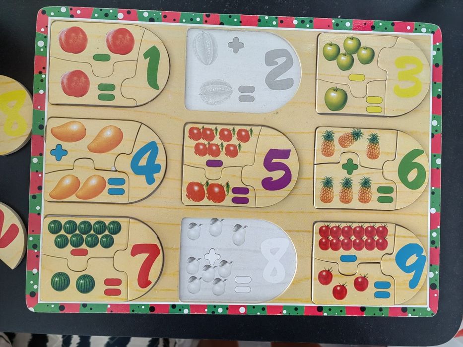 Дървен  детски пъзел