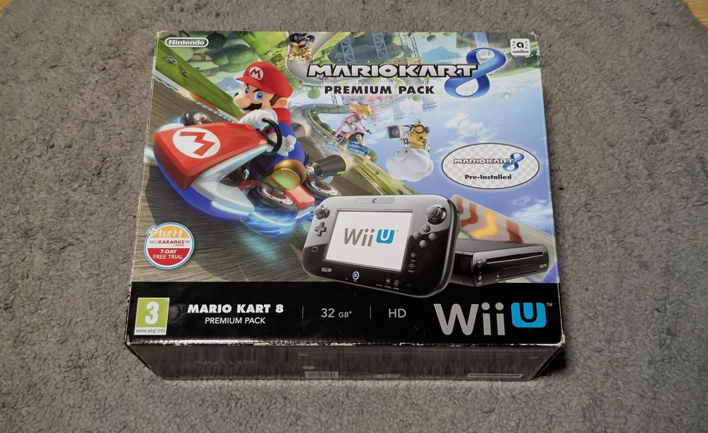 Consola Nintendo Wii U Black Premium pack Full Box modata 220gb