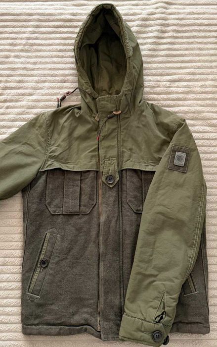 REPLAY jacheta army cu gluga, M