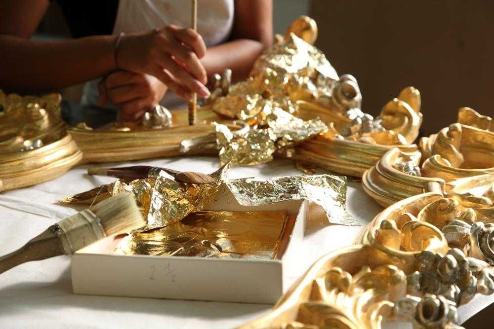 Сусальное  золото для золочения.