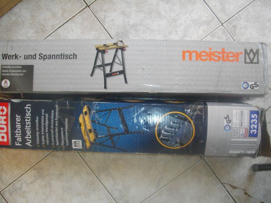 Нова Преносима Работна Маса до 150 кг ОРИГИНАЛНА Немска  Meister Duro
