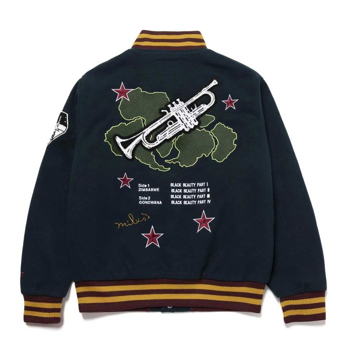HUF x Miles Davis Pangaea Varsity Jacket ОРИГИНАЛНО мъжко яке - L