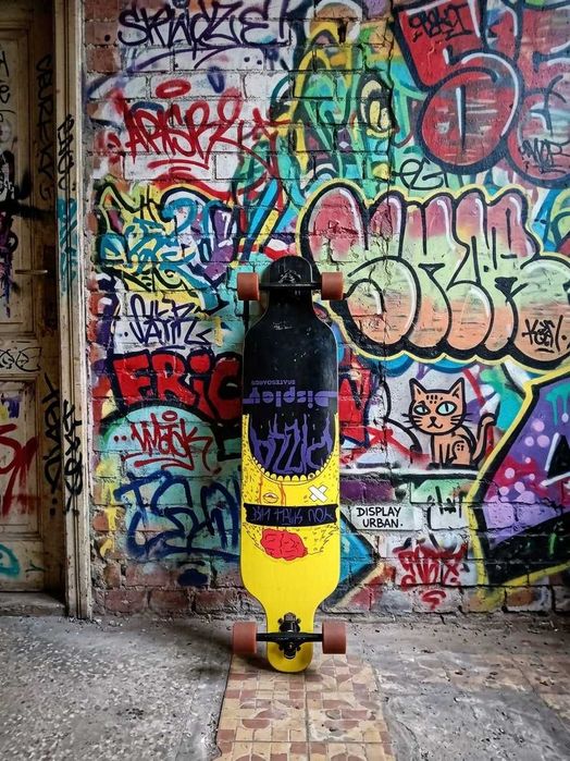 Longboard Kondition Yellow Monster 104*24 cm, Drop-Through – Stare foarte bună