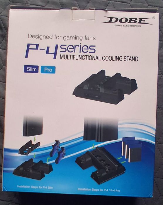 Stand cooler vertical Dobe ayStation PS4 / Slim / Pro, negru.