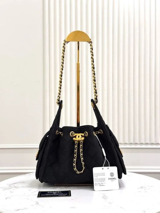 Сумка Шанель-мешок замшевый