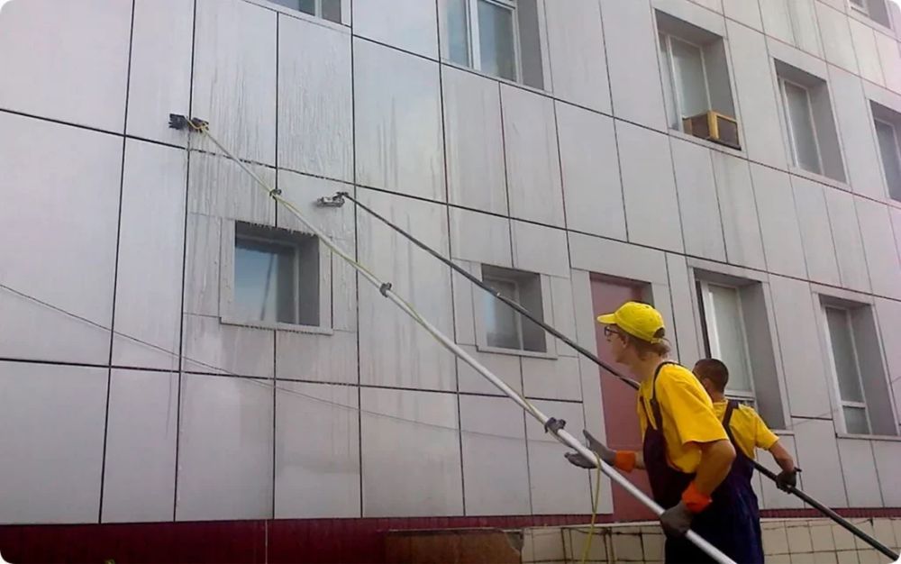Клининговые работы по фасаду