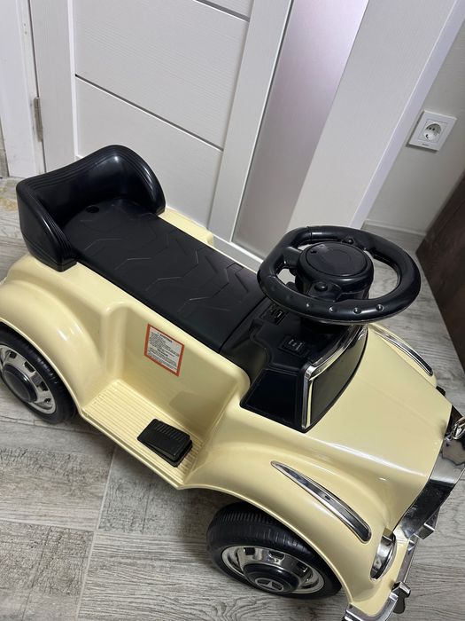 Електрическа детска кола, детска количка за бутане, ретро кола