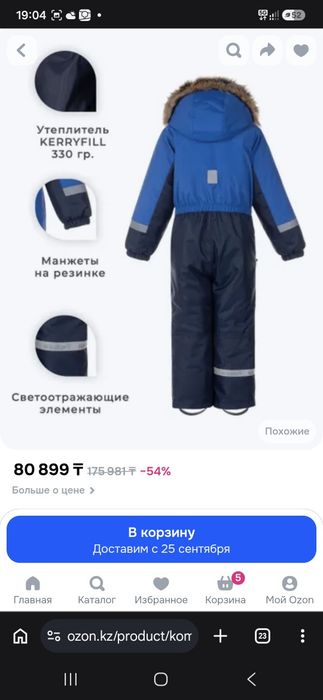 Зимний комбинезон Kerry 104