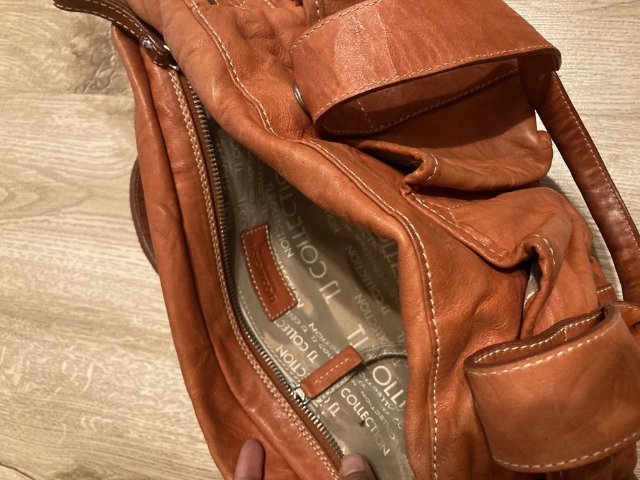 Кожаная сумка TJ collection