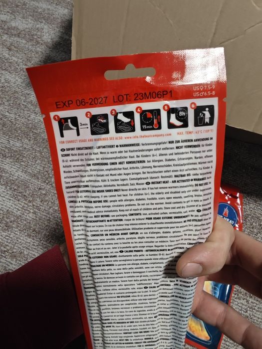 Tălpici papuci cu încălzire 4 bucăți