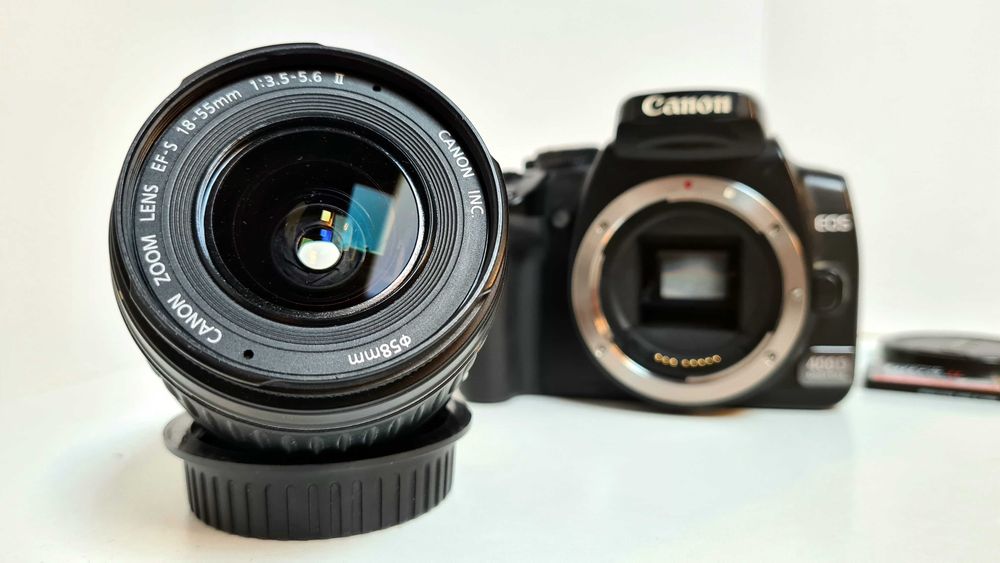 Canon EOS 400D + Obiectiv 18-55mm impecabil!