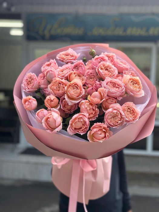 Пионы розы цветы букеты