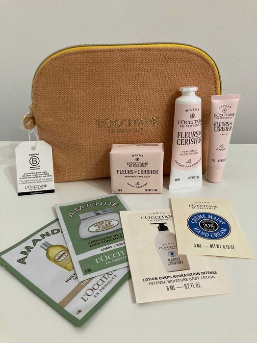 Козметичен комплект Черешова градина на L'Occitane, нов