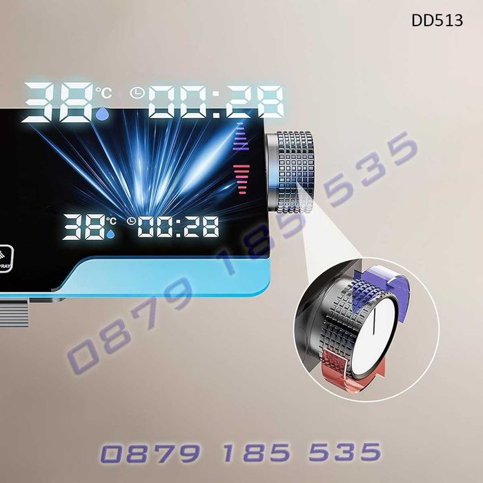 Модерен Пиано душ дисплей светлини инокс Пита баня смесител лед свети