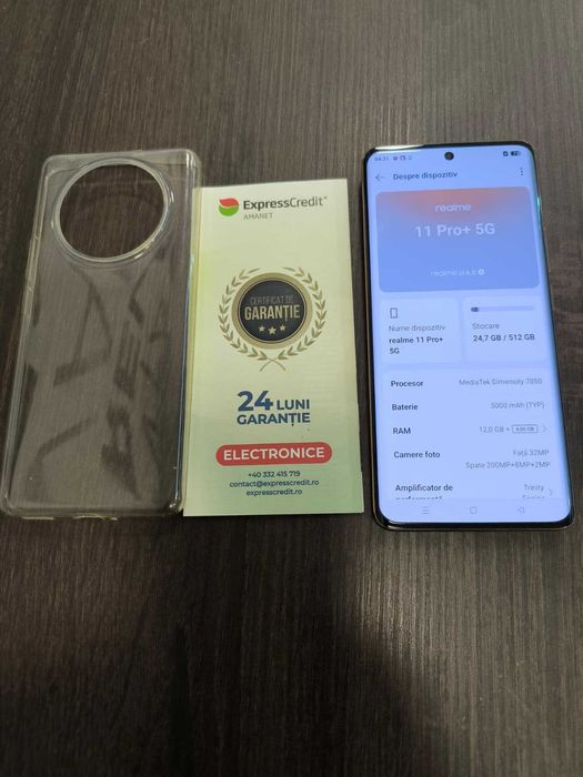 Realme 11 PRO 5G (AG24 Harlau b.46035) - 2 ani garantie