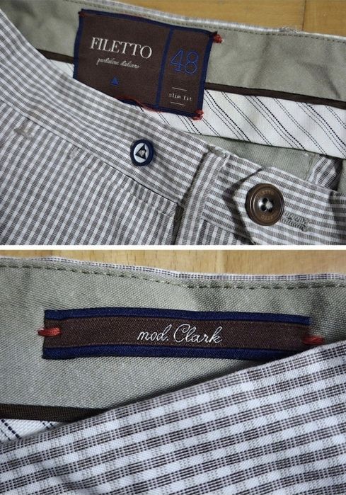 Pantaloni office Filetto, Clark Pantalone Italiano, Bărbați - 48 S / M