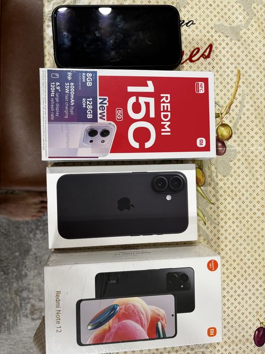 IPHONE 16 Readmi note 12