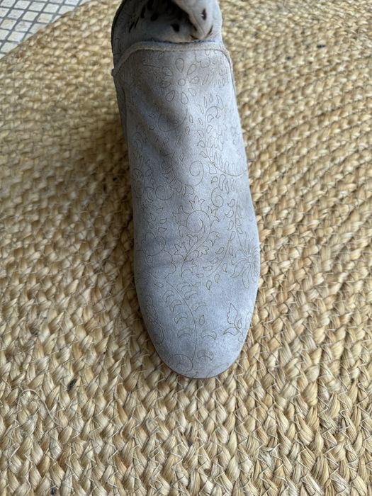 Сапоги замша