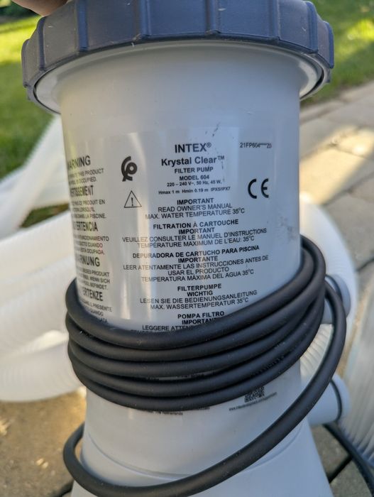Piscina Intex, 2 pompe