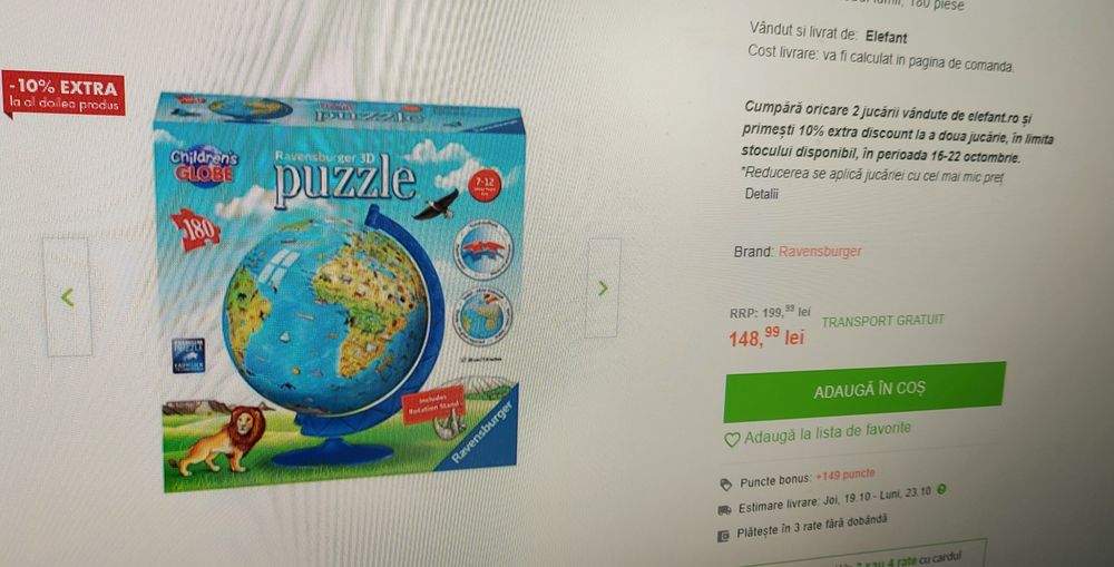 Glob pământesc puzle