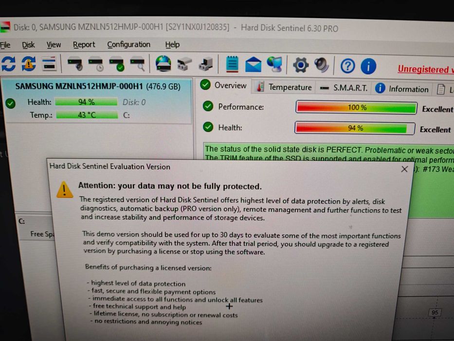 Samsung PM981a M.2 NVMe Sata SSD 512 гб