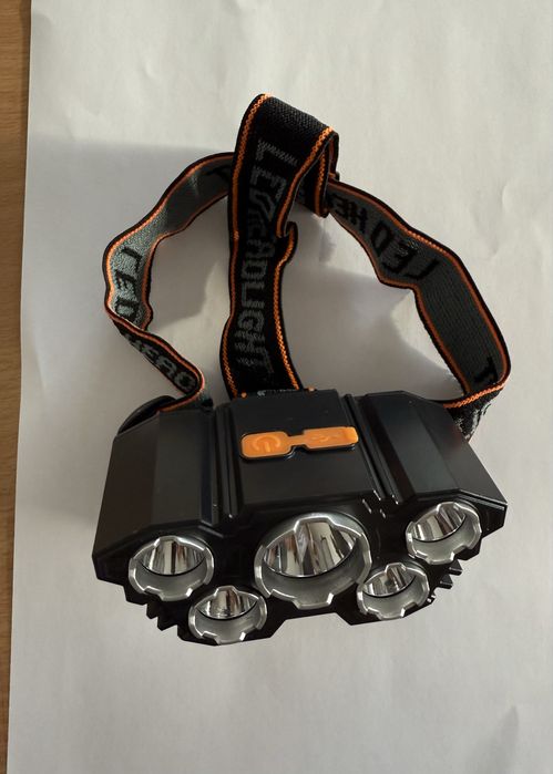 Lanterna frontala reincarcabila USB 5 LED