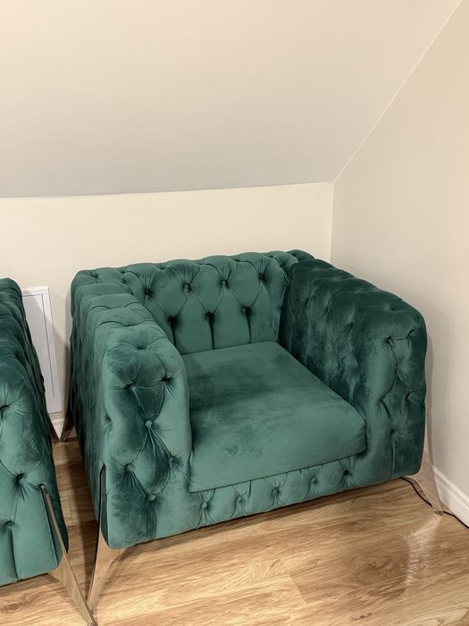 Canapea chesterfield 3 piese