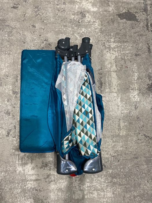 Pătuț pliant Lionelo Stefi 120x60 cm – Green Turquoise