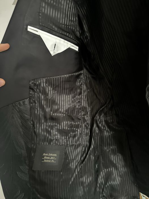 Sacou Zara negru model lucios