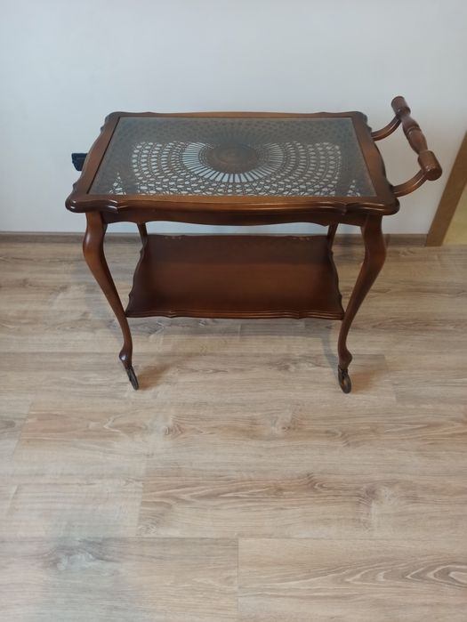 Cărucior de servire vechi Chippendale