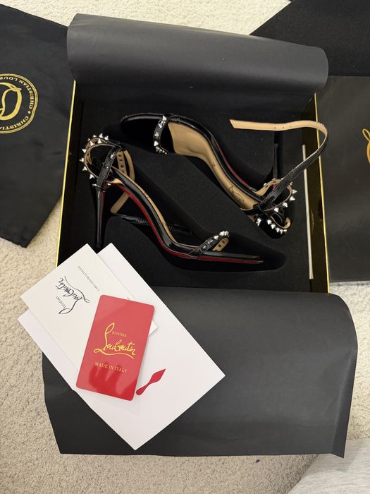 Christian Louboutin 39 So Me spike дамски сандали