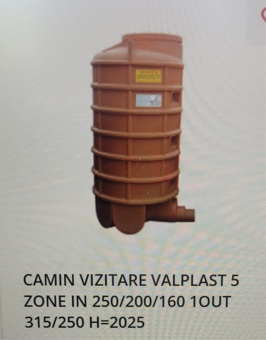 Camin de vizitare 5 zone valplast