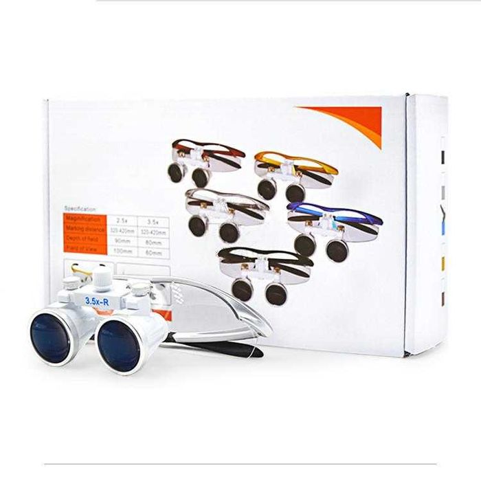Ochelari cu lupe, marire 3,5X, distanta focala 420mm pt. dentist