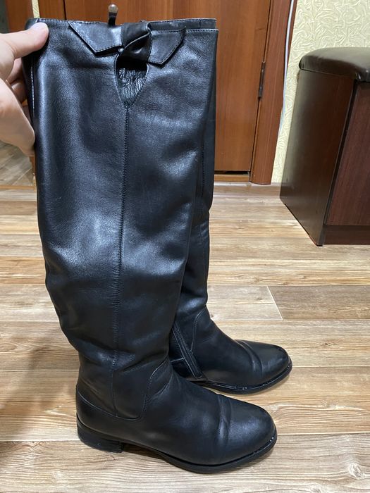 Продам кожаные сапоги, ботинки