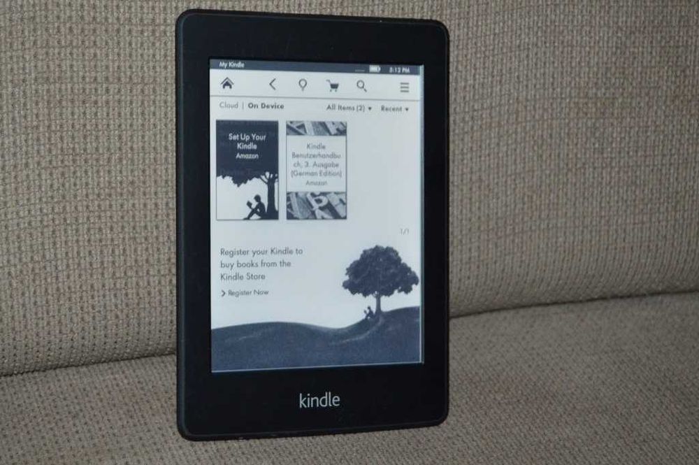 Kindle Paperwhite 1 (Model EY21) – Ecran touch, Iluminat, Wi-Fi, Resetat din Fabrică