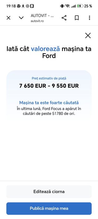 Vând Ford focus 2019