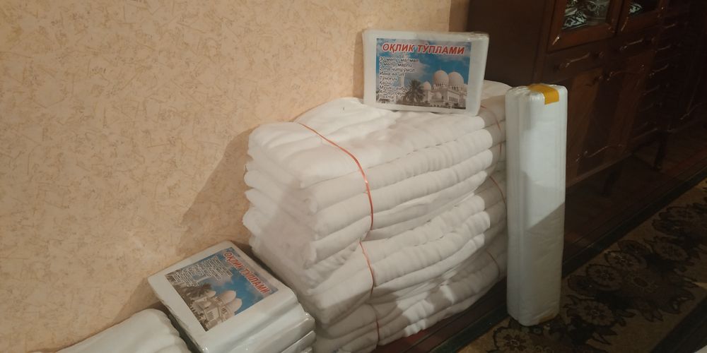 Кафанлик оқлик топлами kafan komplekt  erkak va ayollarga