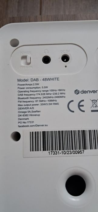 Radio Denver  dab,fm,bluetooth