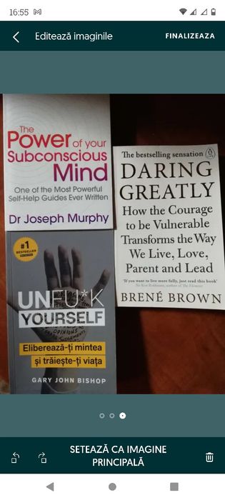 Carti pentru dezvoltare personala in limba romana și engleza