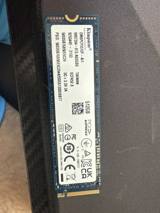 Nvme m2 512gb kingston